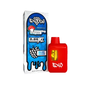 Exodus Mushy Vapes XL Mushroom Disposable — Blue Razz — 3.5g