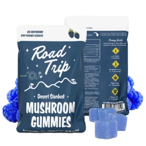 Road Trip Desert Stardust Mushroom Gummies — Blue Raspberry — 8ct