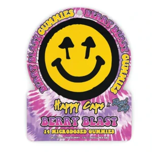 Happy Caps x Road Trip Microdosed Mushroom Gummies — Berry Blast — 14ct