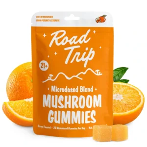 Road Trip Microdosed Blend Mushroom Gummies — Orange — 20ct
